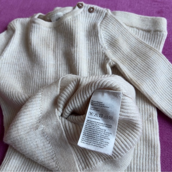 H&M Wool Rib Knit Long Sleeve Pants Set - Picture 5 of 5